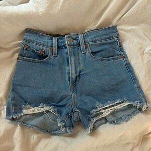 Levi's High Rise Jean Shorts